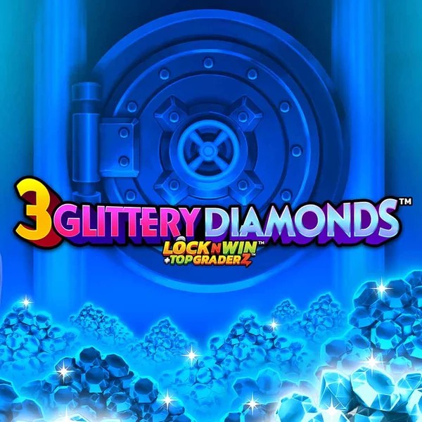 3 Glittery Diamonds logo by PearFiction Studios at Realz Casino