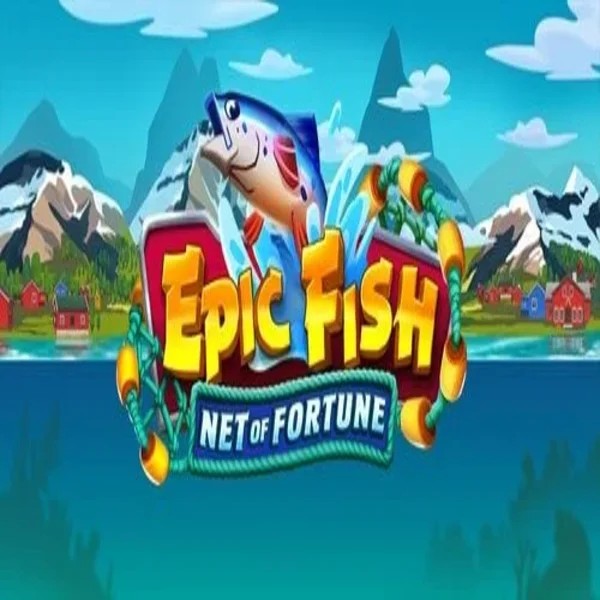 Epic Fish Net of Fortune online game logo by Quickspin on realzzcasino.com