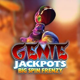 Genie Jackpots: Big Spin Frenzy game by Blueprint Gaming – logo hosted on Realz Casino