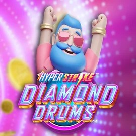 Hyper Strike Diamond Drums slot visual from Gameburger Studios available on realzzcasino.com
