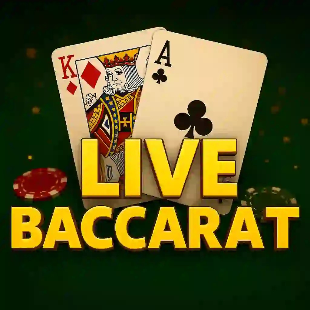 Live Baccarat casino game by Evolution – featured logo at Realz Casino