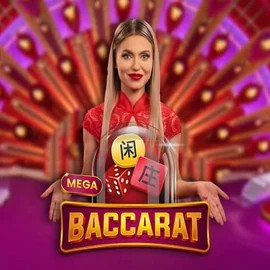 Mega Baccarat by Pragmatic Play, showcased at realzzcasino.com – game logo