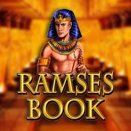 Ramses Book slot logo by Gamomat at Realz Casino