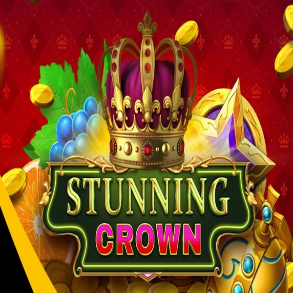 Stunning Crown slot logo by BF Games at Realz Casino