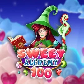 Sweet Alchemy 100 slot logo by Play'n GO at Realz Casino