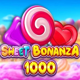 Sweet Bonanza 1000 online game logo by Pragmatic Play on realzzcasino.com
